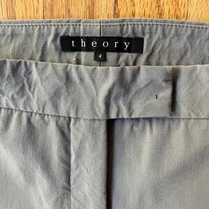 Theory size 4 Cropped Trousers, grey
